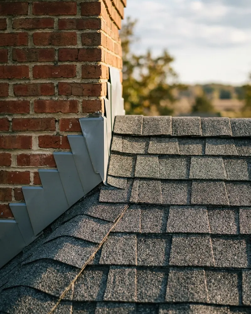 Close-up of Chimney Repair work by Beardman Building Services in Balm